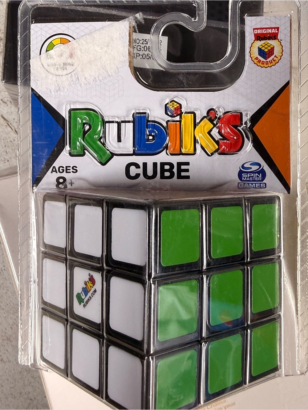 Rubik's Cube Kids Puzzle - White & Green